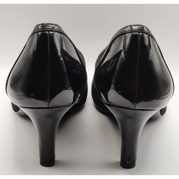Life Stride Soft System Petunia Sz 11 Blk 3" Heels Patent Heels Toes Rim To Insi - Picture 7 of 9
